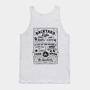 Backyard rules Tank Top